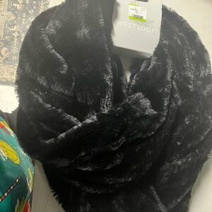 West Loop Elegant Black Infinity Scarf